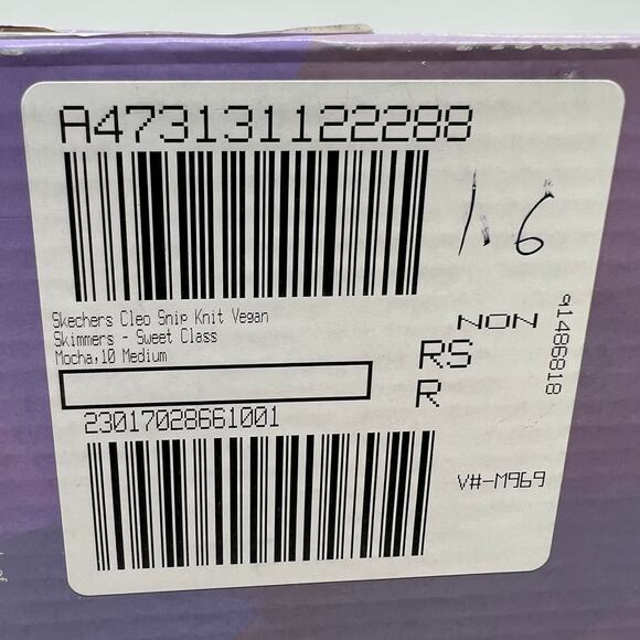 Skechers Flats Size 10 Cleo Ship Knit Vegan Skimmers Sweet Class Mocha - Picture 11 of 11